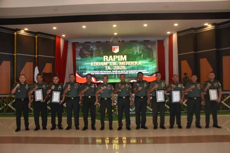 Bahas Hal Strategis Kodam XIII/Merdeka Gelar Rapim